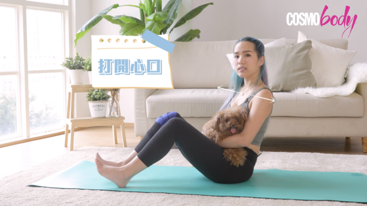 【宠物瑜伽 Part 2】一个动作练出人鱼线？宠物瑜伽让狗狗陪你在家锻炼核心肌肉