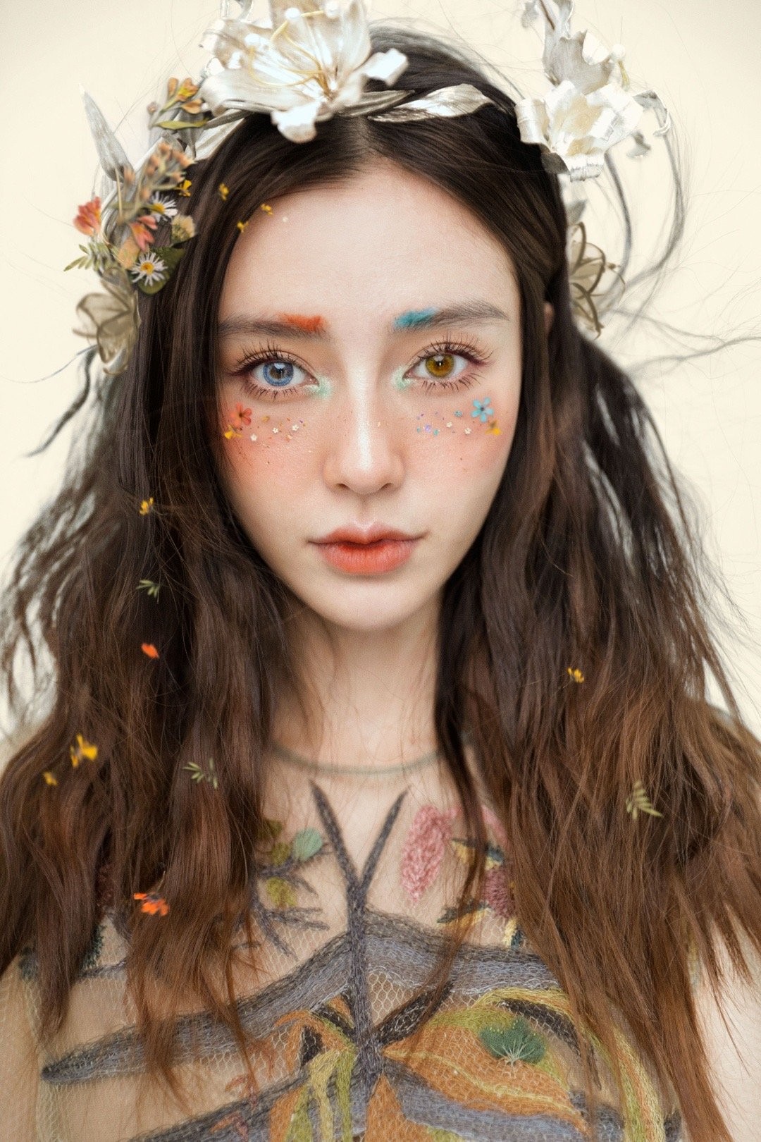 Angelababy杨颖绝美“异色精灵妆”再创颜值高峰网狂赞“根本人间仙子”
